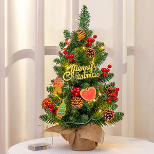 <span class=keywords><strong>Sapin</strong></span> de Noël artificiel de 23 pouces, <span class=keywords><strong>petit</strong></span> <span class=keywords><strong>sapin</strong></span> de pin pour la maison, table de ferme, cheminée, rebord de fenêtre, décorations de Noël pour l'intérieur - Product Image 6