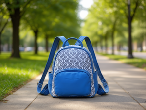 Zaino patchwork da donna di media capacità con chiusura a cerniera e tracolla per uso quotidiano in tutte le stagioni - Product Image 2