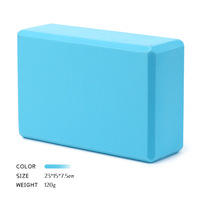 Usine de gros écologique 120g gris Pilates Yoga blocs haute densité 3*6*9 pouces briques en mousse EVA avec Logo personnalisé