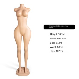 Maniquí Femenino de Plástico de Gran Tamaño, Color Piel, con Cabeza, Modelo de Exhibición de Cuerpo Completo en Pose de Pie - Product Image 5