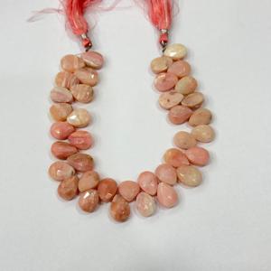 Natural Pink Opal Gemstone <b>Beads</b> Fancy Briolette Faceted <b>Beads</b> for Necklace Jewelry Making Wholesale Pink Opal <b>Loose</b> <b>Beads</b> - Product Image 3