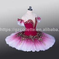 Tutu de ballet classique rose pour filles et adultes, personnalisé, 12 couches, professionnel, pour la scène, pour enfants