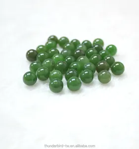 Top Kwaliteit Half Geboord 8Mm Losse Edelsteen Kraal Een Grade Natuurlijke Echte Groene Jade Nefriet