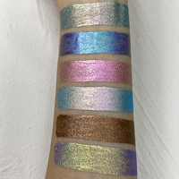 Maquillage de marque privée, pigment liquide caméléon imperméable, chrome pastel, multichrome, multicolore, brillant, fard à paupières chimique