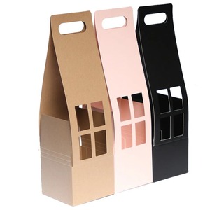 Handheld <b>flower</b> waterproof kraft paper gift <b>box</b>, customizable according to needs - Product Image 5