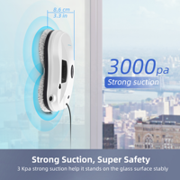 Alfabot X7 lave-vitre 2600pa puissance d'aspiration nettoyeur de vitres automatique CE ROHS FCC robot intelligent nettoyage des vitres