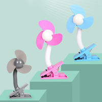 Ventilateur portable mini électrique transfrontalier pour poussette, idéal pour bébé en voyage, à clipser, avec tissu en peluche, vente en gros