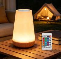 Veilleuse LED flexible 13 couleurs, petite lampe de chevet blanche pour la maison, recharge tactile, ambiance colorée pour chambre à coucher
