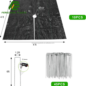 Malla Antihierbas Blanca Tejida para Jardines y Huertos, Membrana Antihierbas Duradera <span class=keywords><strong>de</strong></span> 1 m, Tela Antihierbas para Agricultura - Product Image 6