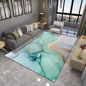 Tùy chỉnh màu trắng và màu xanh thảm và Thảm phòng khách Ma-rốc lớn trừu tượng thảm - Product Image 6