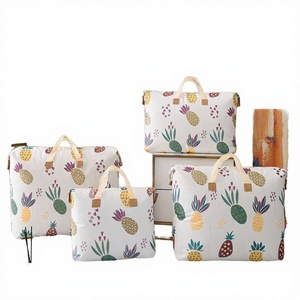 Bamboo Glossy Lightweight Quilt Storage Bag for Clothing Luggage <b>Wardrobe</b>-<b>Large</b> Capacity Waterproof Moistureproof - Product Image 4