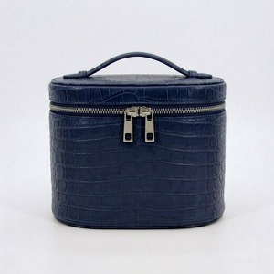 Bolsa de Maquillaje de Piel Sintética con Estampado de Cocodrilo <span class=keywords><strong>Azul</strong></span> <span class=keywords><strong>Marino</strong></span> de Primera Calidad, Neceser Organizador, Idea de Regalo de Navidad para Mujer - Product Image 3