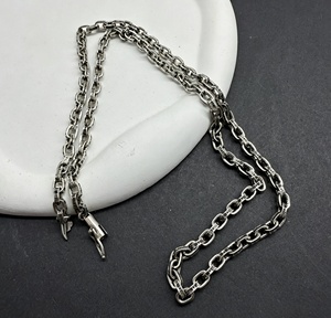 <span class=keywords><strong>Collana</strong></span> Unisex all'Ingrosso <span class=keywords><strong>con</strong></span> Ciondolo a <span class=keywords><strong>Croce</strong></span>, Ancora e Fiore in Rame, <span class=keywords><strong>con</strong></span> Catena in Bambù, Stile Cristiano Vintage - Product Image 4