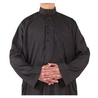 Qamis à manches longues pour hommes musulmans, style Moyen-Orient, Arabie Saoudite, Kaftan, Abaya islamique, Robes de Dubaï
