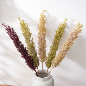 CallaFloral Cola de Zorro, Flor Artificial en Rojo, Verde y Champán, Decoración para el Hogar, Accesorios para Bodas, Estilo INS - Product Image 1