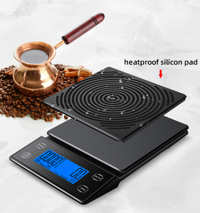 Balance à café numérique <span class=keywords><strong>Timemore</strong></span> avec charge USB-<span class=keywords><strong>C</strong></span> exclusive, 3 kg/5 kg, ABS, pesée, 3 kg x 0,1 g, 5 kg x 0,1 g - Product Image 1