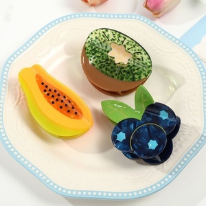 Pinzas para el Cabello Wow Sheila, Nuevo Modelo, Estilo Hawaiano Pastoral con Frutas y Conchas, Pinzas Personalizadas de Acetato para Mujer - Product Image 2