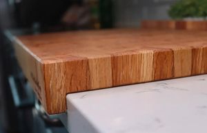 Einzigartiges End korns chneide brett mit doppelseitiger Gegen lippe, Schneide brett, Kanten korns chneide brett mit Anschlag, Metzger block - Product Image 3