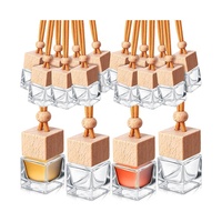 Mini diffuseur de parfum pour voiture 8ml 10ml avec bouchon en bois