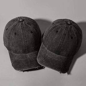 Summer New Washed <b>Distressed</b> Baseball Cap Soft <b>Top</b> Personalized Retro Sun Hat - Product Image 1