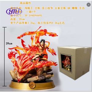 One Pieced Anime GK Singularity <span class=keywords><strong>Summit</strong></span> War Ace Fire Fist Ace Modelo Estatua Figura en caja Regalo - Product Image 6