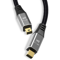 Câble Mini DisplayPort 6FT 8k 60Hz, câble d'extension Mini DisplayPort mâle vers mâle 8K pour Mini DP PC/ordinateur portable
