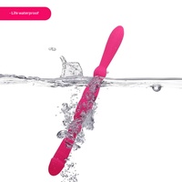 Vibrateur double tête étanche IPX5 pour femmes et lesbiennes avec chargement magnétique USB 40 dB