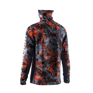 Chemise de pêche légère pour homme avec masque intégré, protection UV et panneaux latéraux en mesh pour la pêche et le camping - Product Image 4