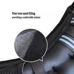 <span class=keywords><strong>Chaleco</strong></span> de entrenamiento de neopreno de nailon suave duradero OEM, equipo de entrenamiento físico ponderado para construcción muscular - Product Image 5