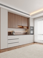 Aparador de Madera Maciza Moderno, Ecológico, Duradero y de Lujo, Personalizado, con Gabinete de Despensa para Comedor