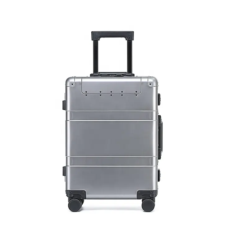 Nouvelle valise d'affaires avec poche avant ouverte en aluminium 2023