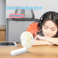 Ventilateurs électriques portatifs à piles AntarcChill Custom Small Fold, mini ventilateurs rechargeables USB, mini ventilateur personnel, petit ventilateur