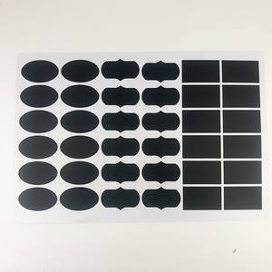 Étiquettes autocollantes imperméables pour tableau noir avec marqueur à craie, étiquettes parfaites pour bocaux Mason, autocollants noirs pour classification - Product Image 3
