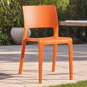Chaise <span class=keywords><strong>de</strong></span> salle à manger en plastique PP empilable, moderne, colorée, bon marché, en résine et polypropylène, pour restaurant, vente en gros - Product Image 1