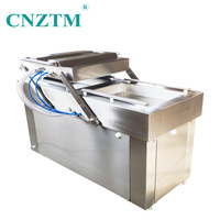 Machine de mise sous vide semi-automatique électrique à double chambre, 40 pompes, pour emballage alimentaire, sachets et feuilles d'aluminium pour viande, poulet, saucisses