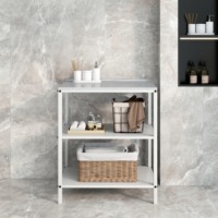 Armoire d'évier utilitaire minimaliste moderne Homniture pour cuisine, buanderie et usage commercial