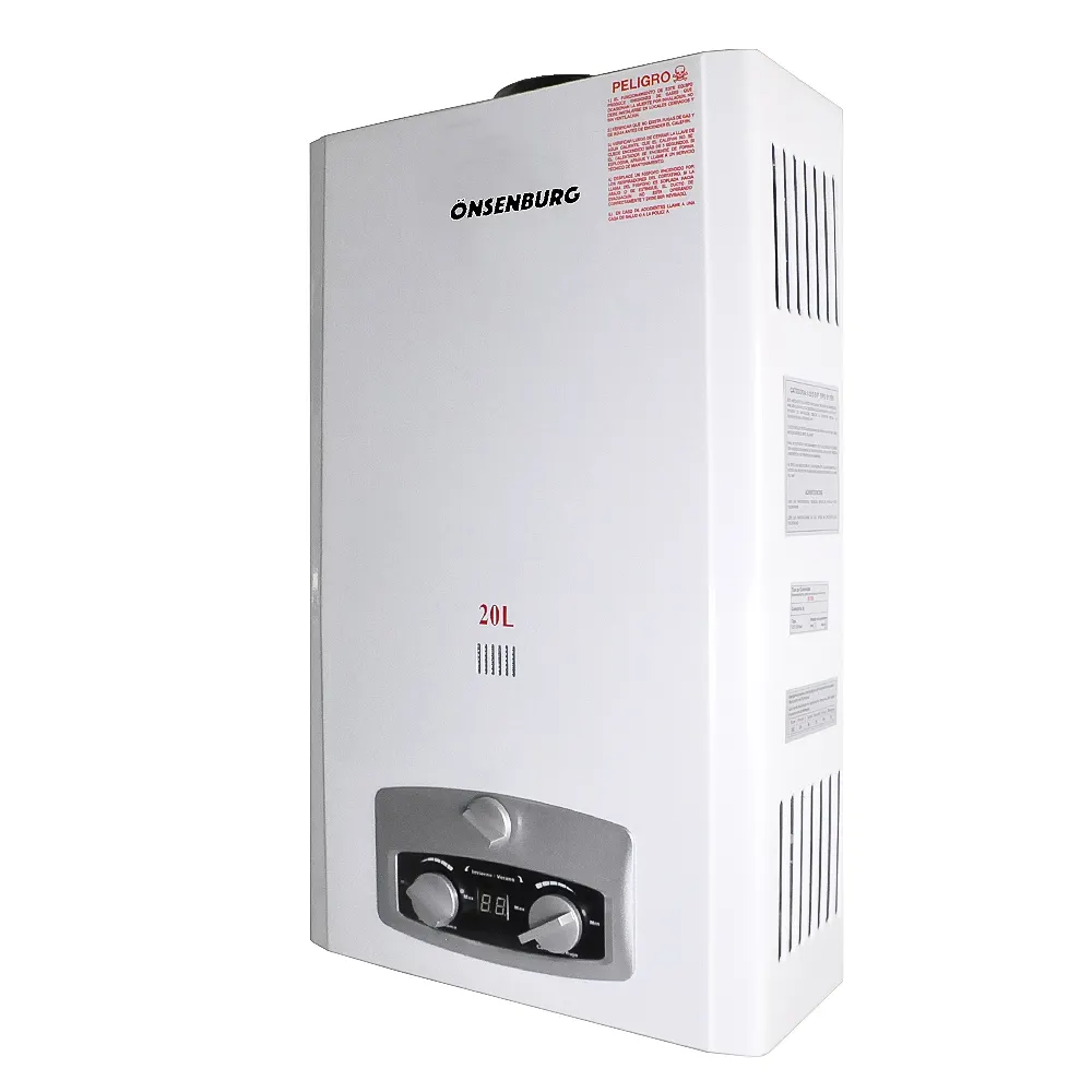 6/8/10/12/16/20L Coated Panel Tankless Instant Gas Water Heater For Pakistan India Market