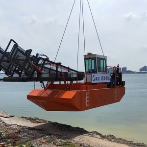 Bateau de nettoyage d'algues aquatiques pour lacs et rivières, coque en acier, moteur diesel, capacité de charge de 8 tonnes, bateau de croisière <span class=keywords><strong>à</strong></span> vendre - Product Image 4