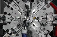 Machine automatique de fabrication et d'enroulement de ressorts CNC à 12 axes avec moteur de marque Baorui, puissance de 1,5 kW