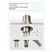 Spot encastré moderne pour plafond, mini tube LED avec source lumineuse COB en alliage d'aluminium, CRI 95 élevé, dimmable