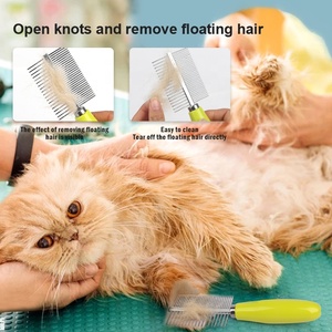 工場卸売カスタム両面猫針ヘアコーム犬ペットグルーミングコーム - Product Image 5