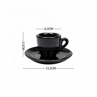 Vente en gros de tasses à café en céramique espresso de 50 ml avec soucoupe et plateau pour la maison, la cuisine, les cafés
