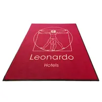 High Quality Outdoor Indoor Customized Printed  Logo Carpet Rubber Entry Door Foot Mats