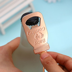 Llavero abridor de botellas de aleación de zinc, regalo para bebé, abridor de botellas portátil para recuerdos de fiesta de baby shower - Product Image 2