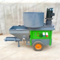 Pulvérisateur de Mortier 711 Amélioré avec Mélangeur Électrique, Garantie 1 An, Machine à Ciment Peinture Enduit pour la Construction Murale