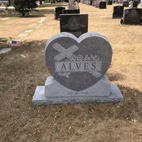 Memorial American Headstone Heart-shaped Stele Carving Memorial Headstone American Style Tombstone