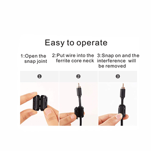 Balin Hot Bán khuyến mại giá <span class=keywords><strong>EMI</strong></span> đàn áp <span class=keywords><strong>Ferrite</strong></span> che chắn chia cáp điện từ Core cho kích thước tùy chỉnh Cáp - Product Image 6