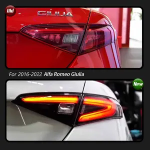 Luz Trasera LED TYPY para Auto Alfa Romeo Giulia 2016-2022 con DRL y Señal de Giro Dinámica 24V, Lente Ahumada/Tintada, Accesorios Nuevos para Auto - Product Image 4