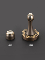 Butée de porte magnétique en laiton massif, style classique, design créatif, quincaillerie de porte intérieure, fabrication exquise, vente chaude