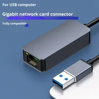 Adaptador USB C a Ethernet, Conversor de Red LAN Gigabit para Computadora Portátil/de Escritorio, Externo, en Stock
